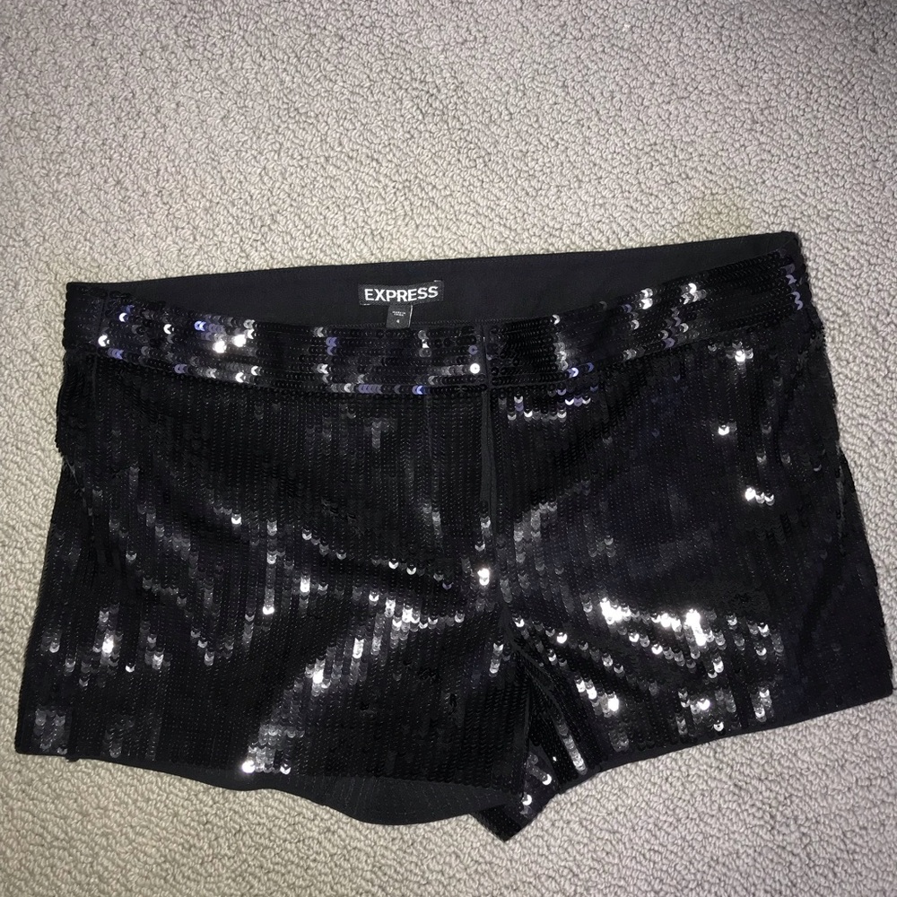 Express sequin shorts